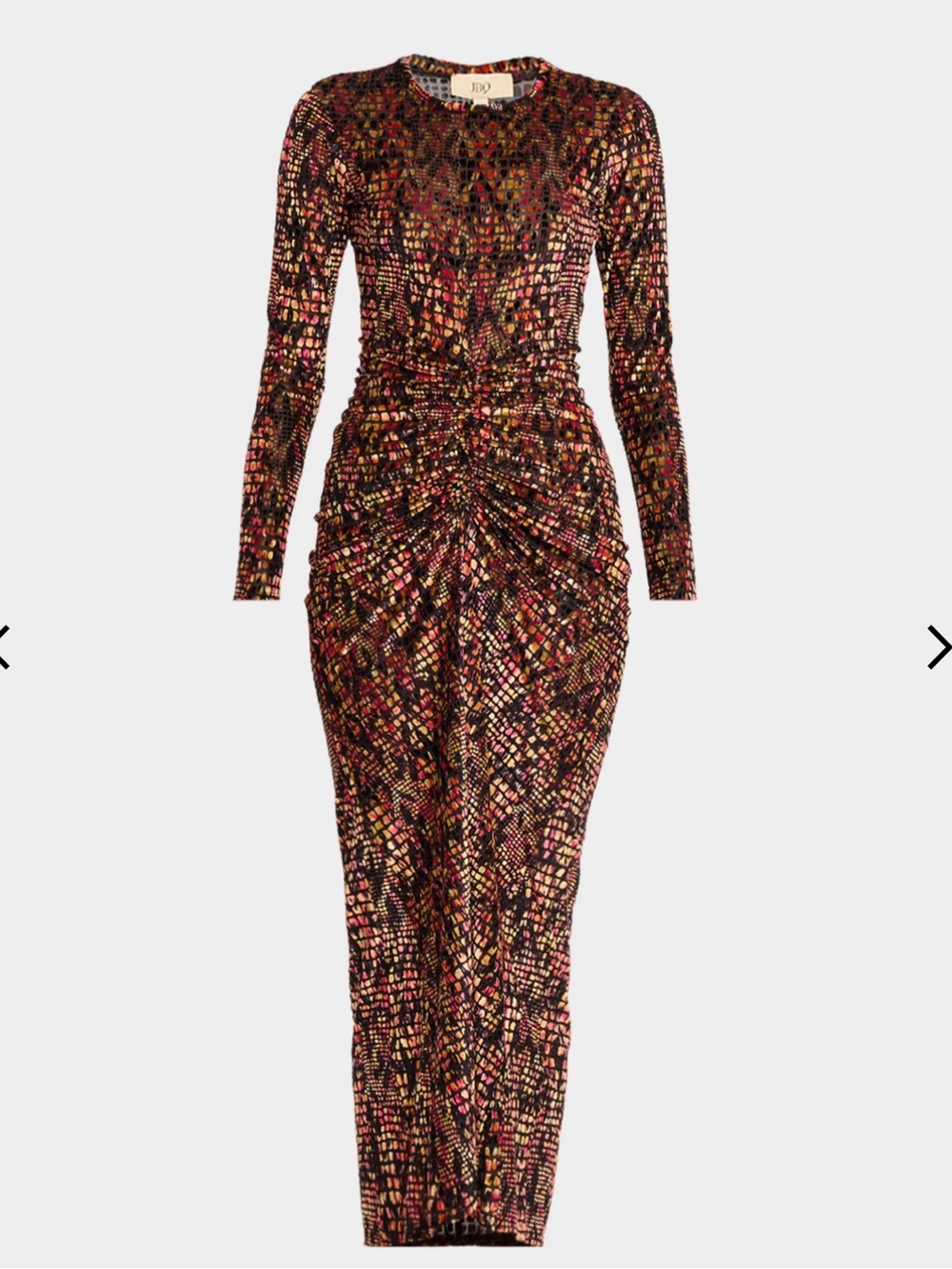 JBQ
Elowen Burnout Velvet Midi Dress Size XS